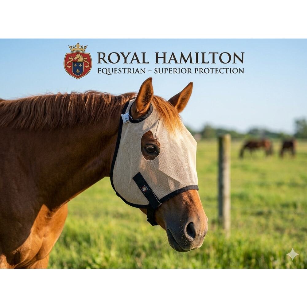 Royal Hamilton Mesh Fly Mask – Cob Size